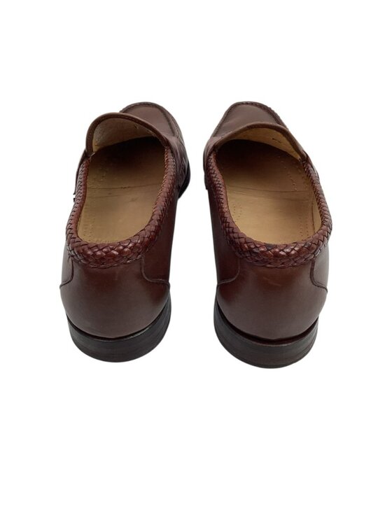 Allen Edmonds Newcastle Mens 10.5D Braided Leather Loafers Brown main image 8